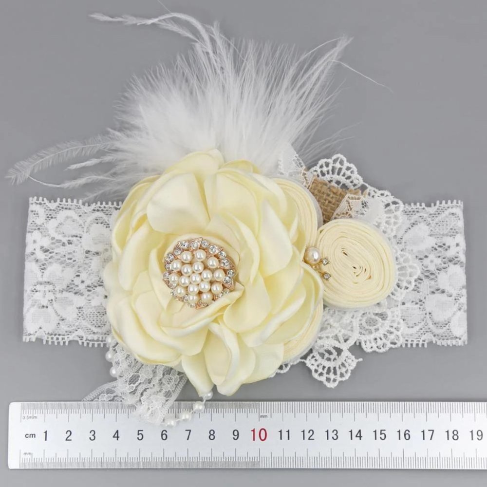Flower Turban Headband, Newborn Girl Gift , Head Wraps - Picture 5 of 8